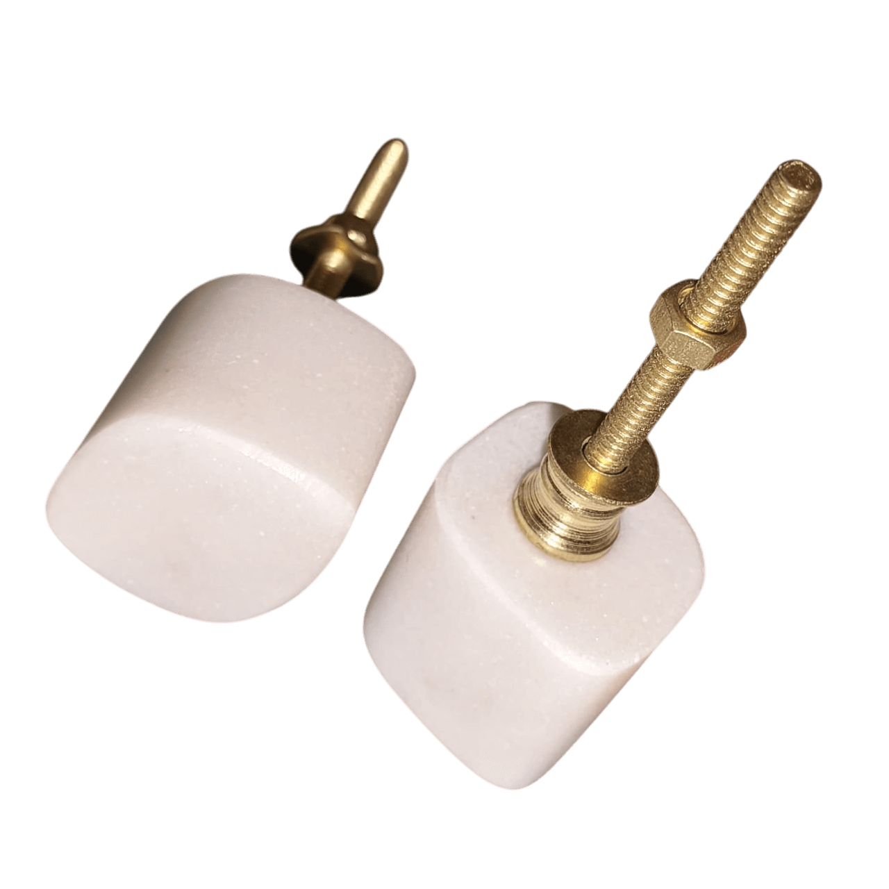 IRON & MARBLE KNOB (POLISH)